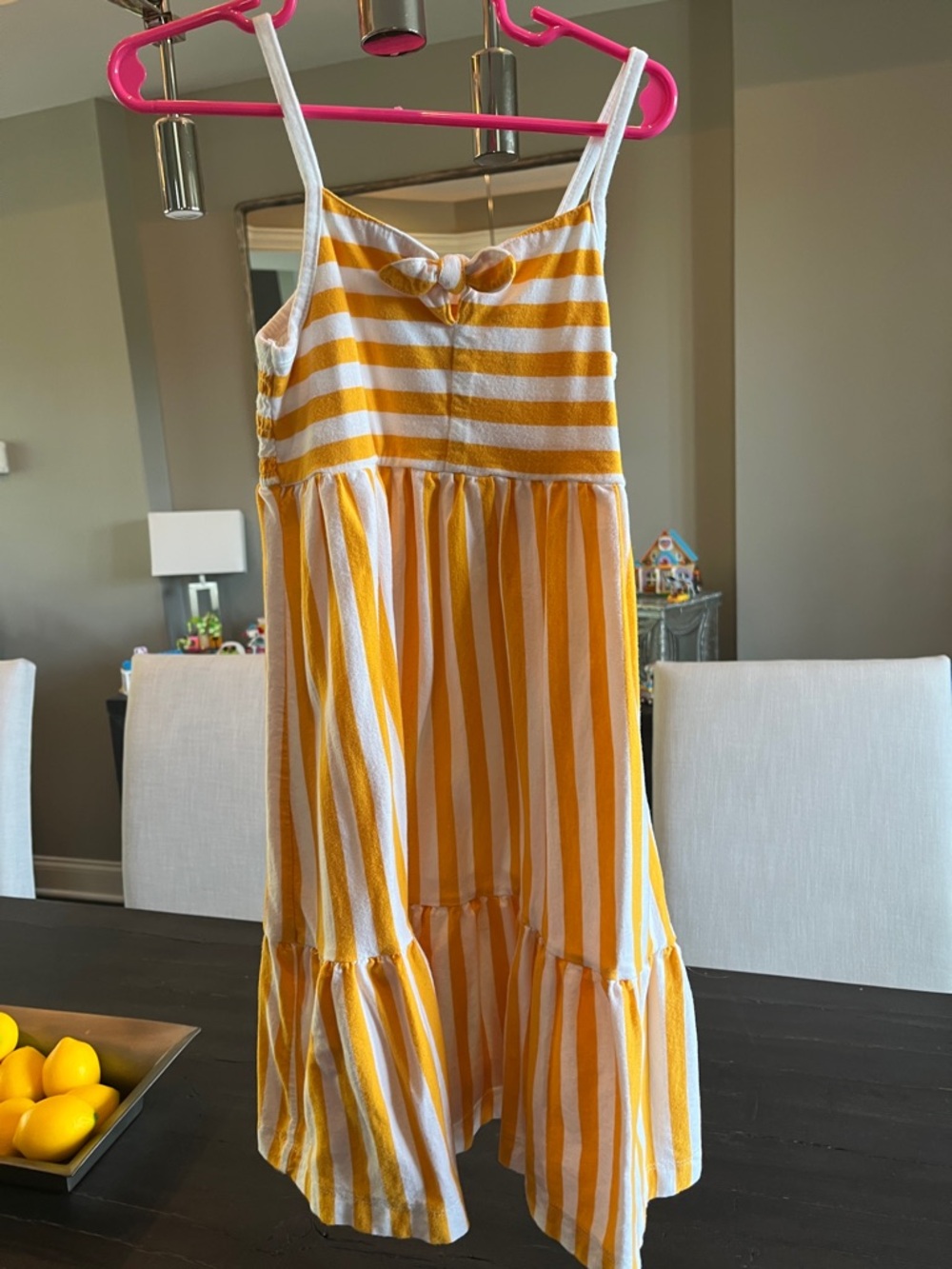 Crewcuts Yellow and White Striped Sundress